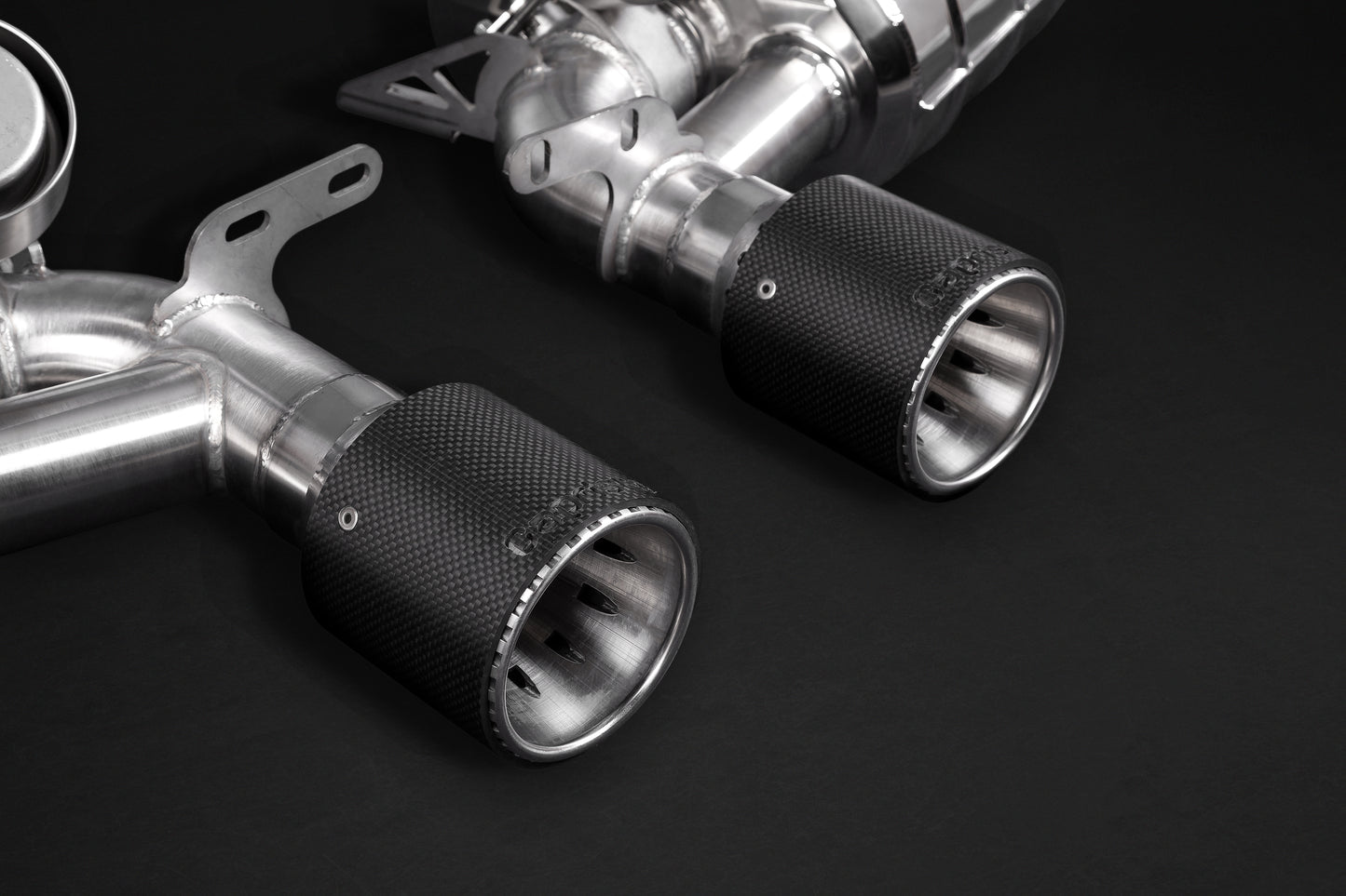 Porsche 981/982 Boxster/Cayman/GT4/718 - Valved Exhaust with Carbon Tips (for PSE) image 1