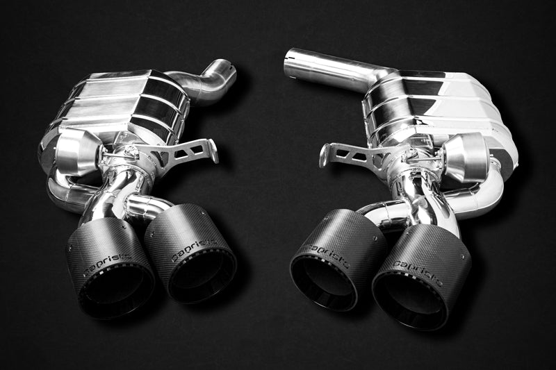 Audi RS6/7 (C8) - Valved Exhaust with Carbon Fiber Tips (OE Actuators) image 1