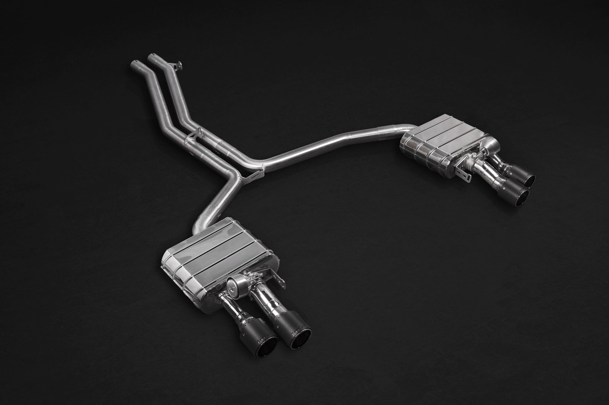 Audi S8 (D4) - Valved Exhaust, Mid Pipes, and Carbon Tips (CES3) image 0
