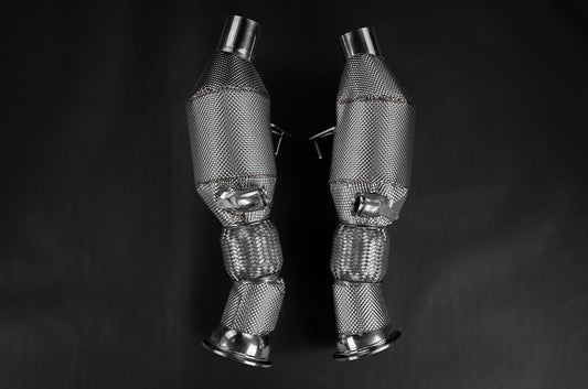 Ferrari 296 - 250 Cell Sport Cat Downpipes image 1