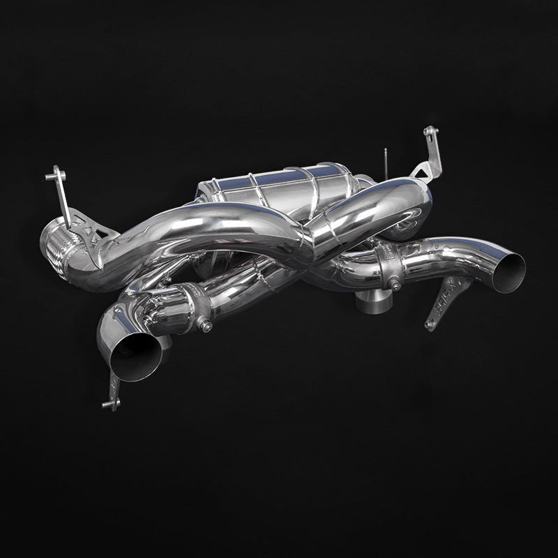 Lamborghini Huracan EVO/STO/Tecnica - Valved X Pipe Exhaust (for OEM tips) with Heat Protection image 4