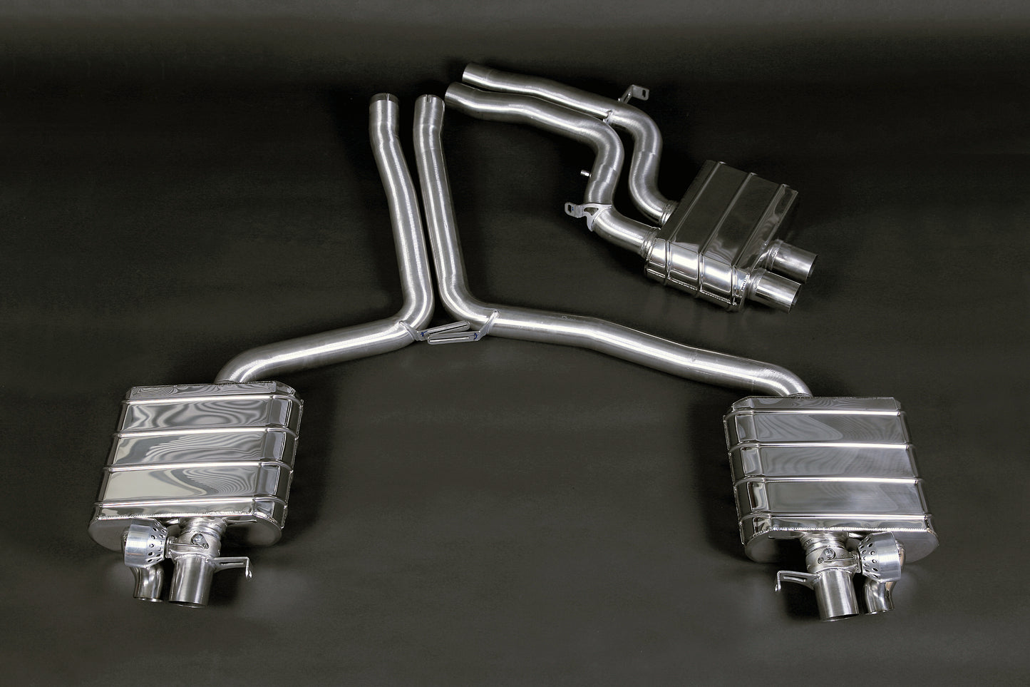Audi RS5 (B8) - ECE Valved Exhaust with Middle Silencer Pipes image 0