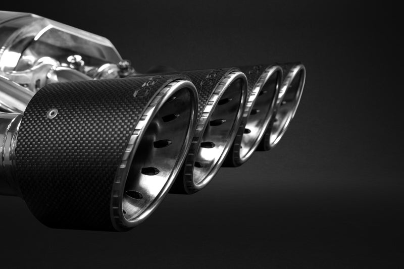 Chevrolet Corvette (C7) Stingray/Z06 - Valved Exhaust with Post Cat Spare Pipes - Carbon Fiber Tips (CES3) image 0
