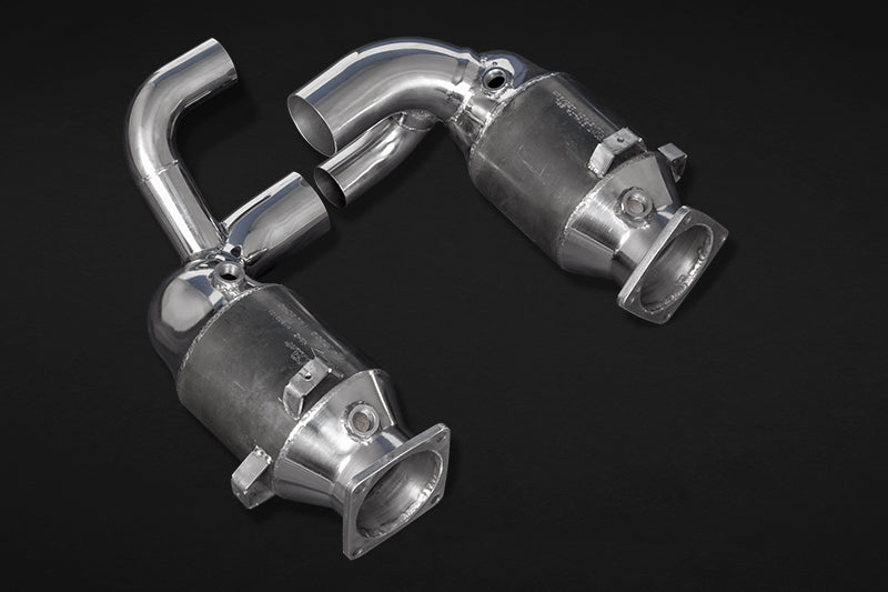 Porsche 991.2 Carrera/GTS - Valved Exhaust w 250Cell Sport Cats - Carbon Tips