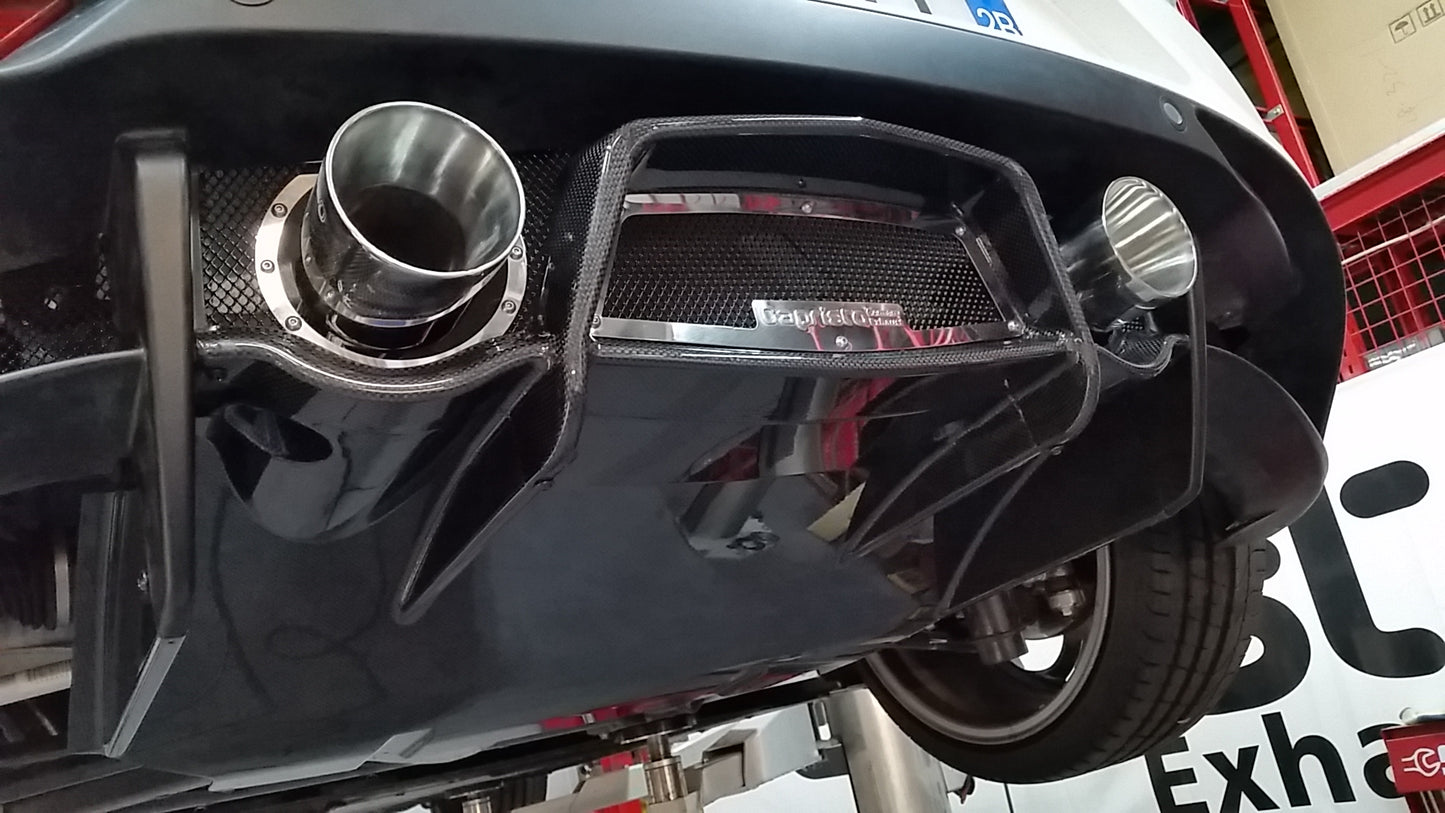 Alfa Romeo 4C - ECE Valved Exhaust with Carbon Diffuser (CES3) image 1