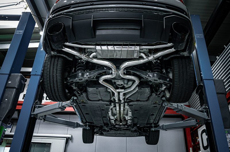 Audi RSQ3 - ECE Valved Exhaust with Mid Pipes for OEM Tips (OE Actuators)