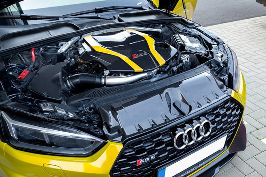 Audi RS5 (F5) - Carbon Fiber Engine Cover + Lock Cover (Set)