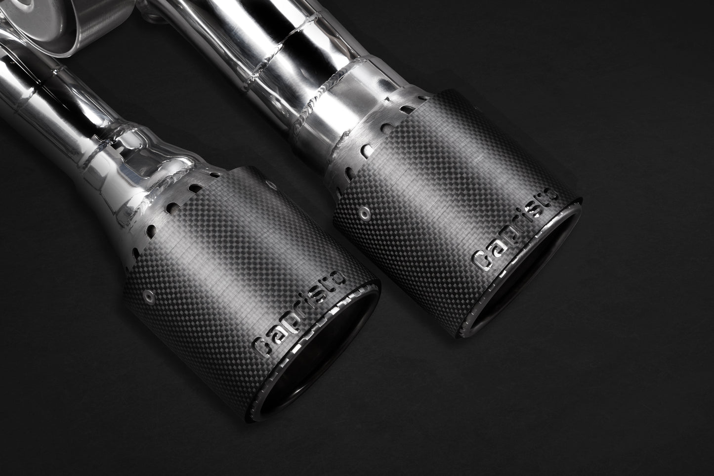 Audi S8 (D4) - Valved Exhaust, Mid Pipes, and Carbon Tips (CES3)
