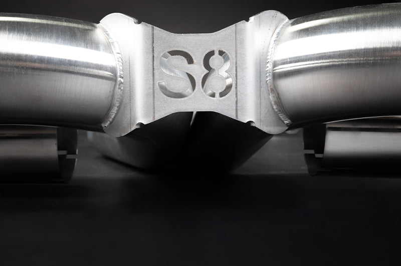 Audi S8 (D5) - Valved Catback Exhaust System with Capristo Tips (OE Actuators)