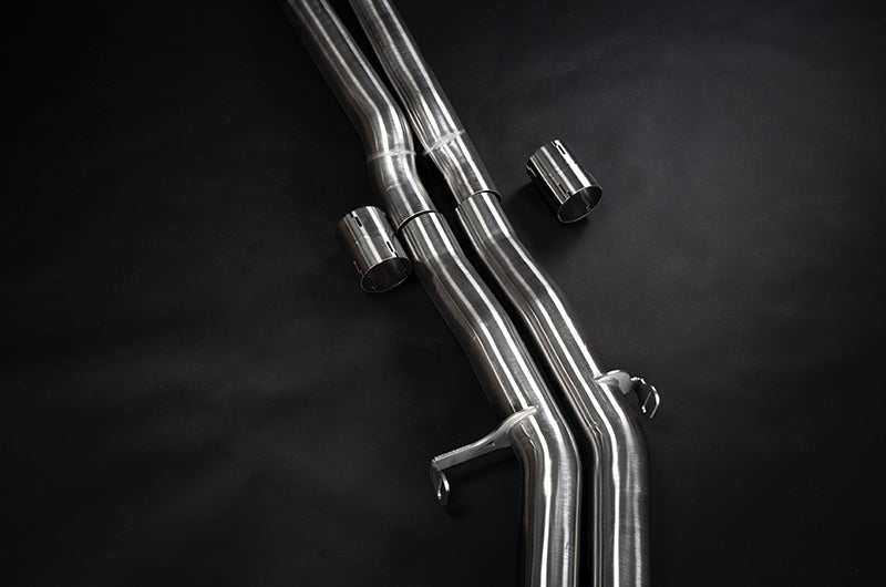 Audi S8 (D5) - Valved Catback Exhaust System with Capristo Tips (OE Actuators)