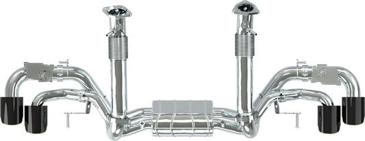Chevrolet Corvette (C8) Stingray - Valved Exhaust w Wicrom Tips (OE Actuators)