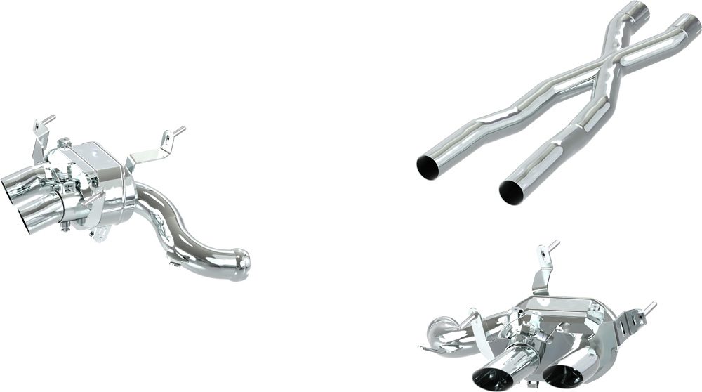 Ferrari Purosangue - Valved Exhaust with X-Pipe Middle Silencer Replacement (OE Actuators)