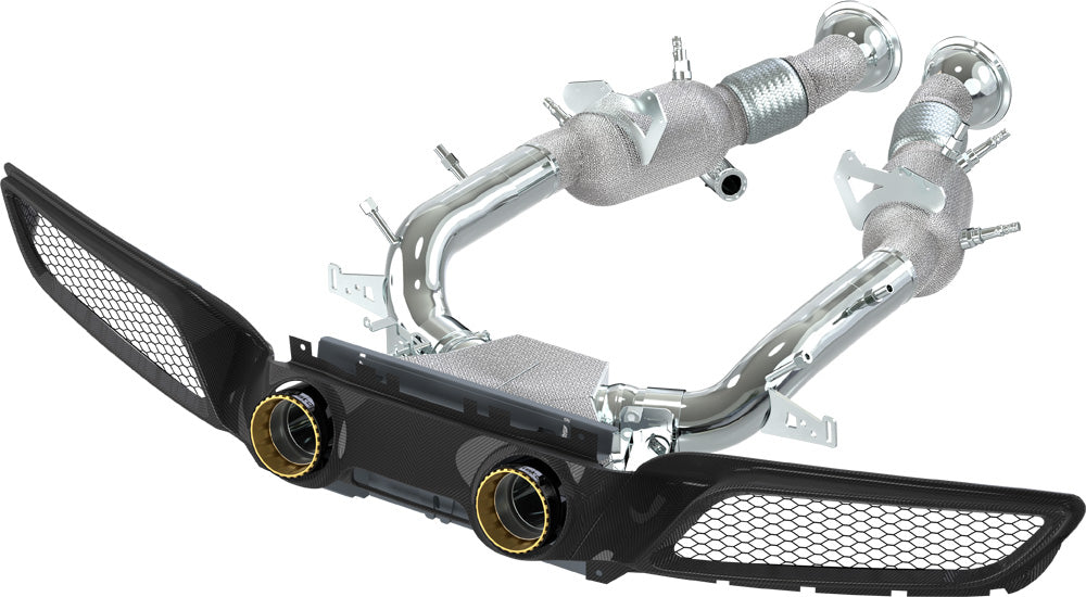 Ferrari 296 - SET: Capristo Twin Tailpipe Carbon Fiber Conversion