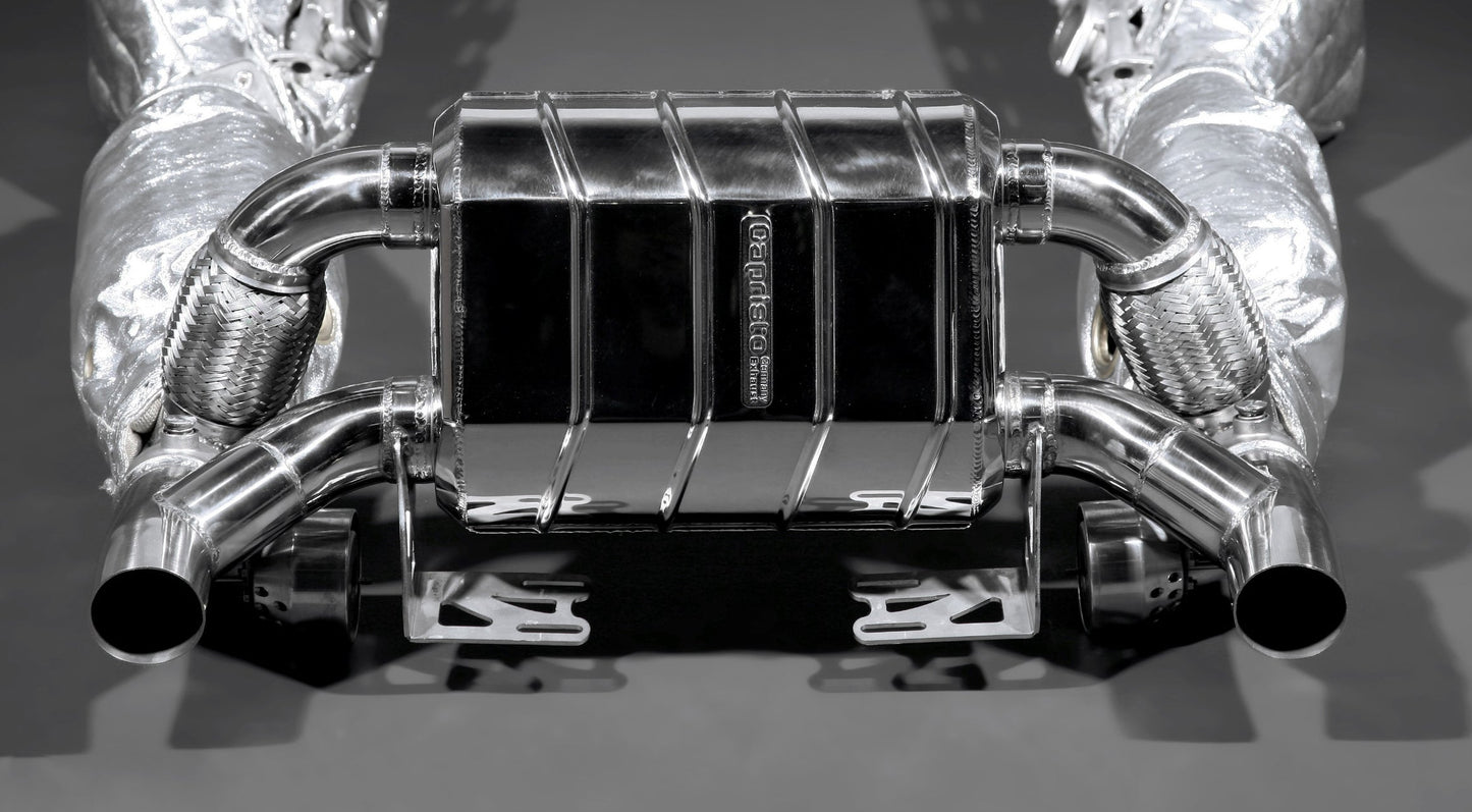 Ferrari F430 Scuderia/16M - Valved Exhaust w 250 Cell Sport Cats (w Heat Blankets)