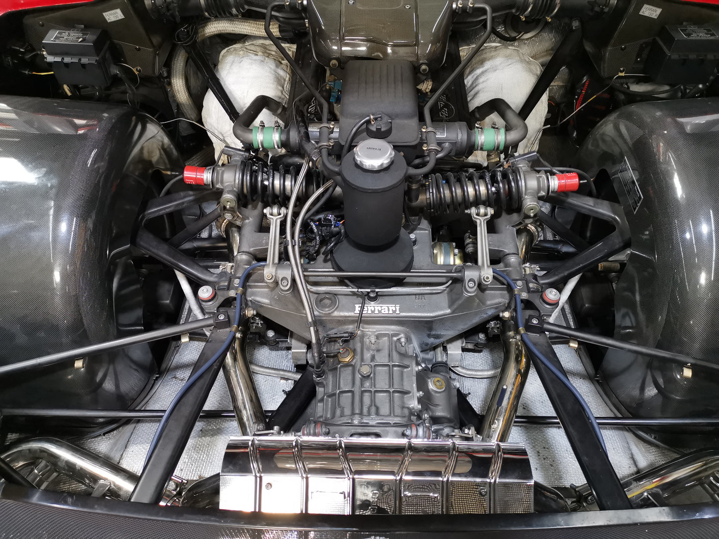 Ferrari F50 - Full Exhaust: Headers, Cat Delete, and X-Pipe Muffler (w Remote)