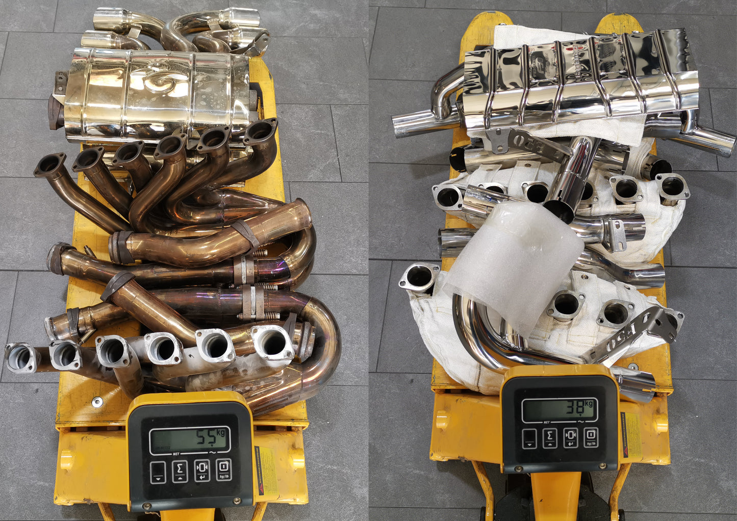 Ferrari F50 - Full Exhaust: Headers, Cat Delete, and X-Pipe Muffler (w Remote)