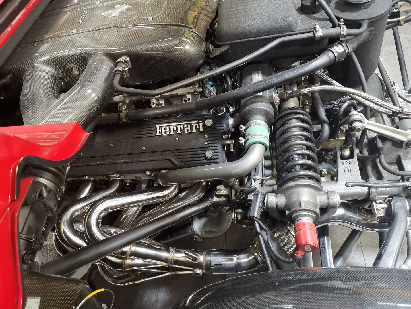Ferrari F50 - Full Exhaust: Headers, Cat Delete, and X-Pipe Muffler (w Remote)