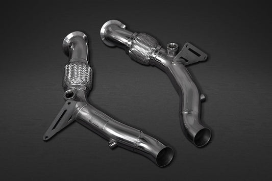 Ferrari F8 - Cat Spare Pipes + Heat Protection