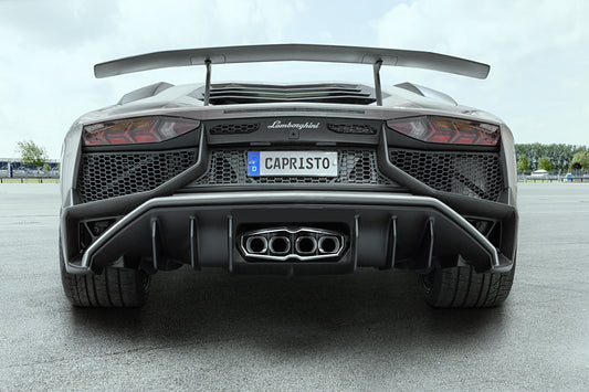 Lamborghini Aventador LP750 SV - Valved Exhaust with Carbon/Stainless Frame