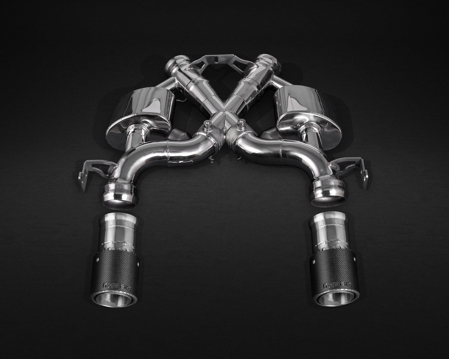 Mclaren 675LT - Valved Exhaust with Cat Deletes and Carbon Fiber Tips (CES3)