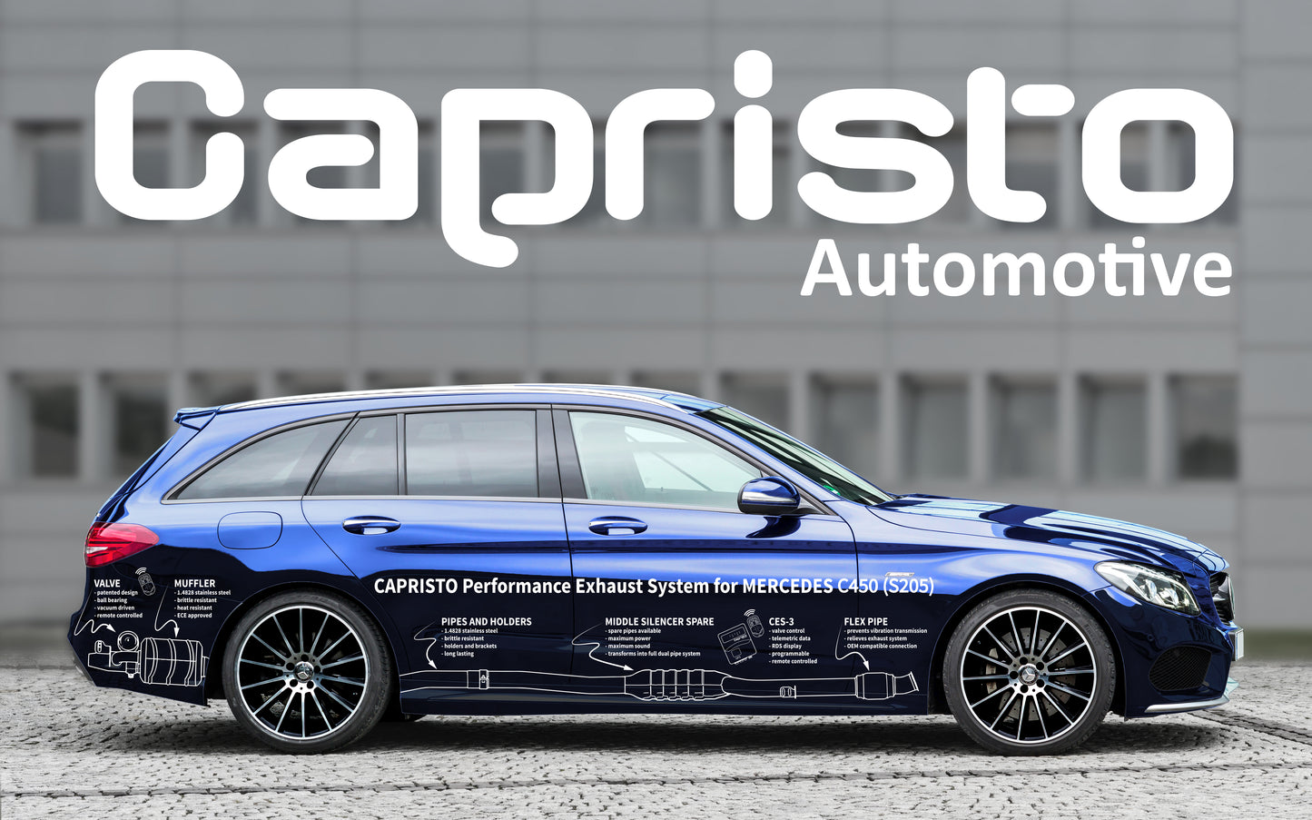 Mercedes AMG C43 (S205) - Valved Exhaust w MidPipes (CES3)