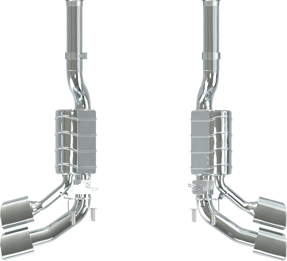 Mercedes AMG G63 (W465) - Valved Dual Mufflers (OE Actuators)