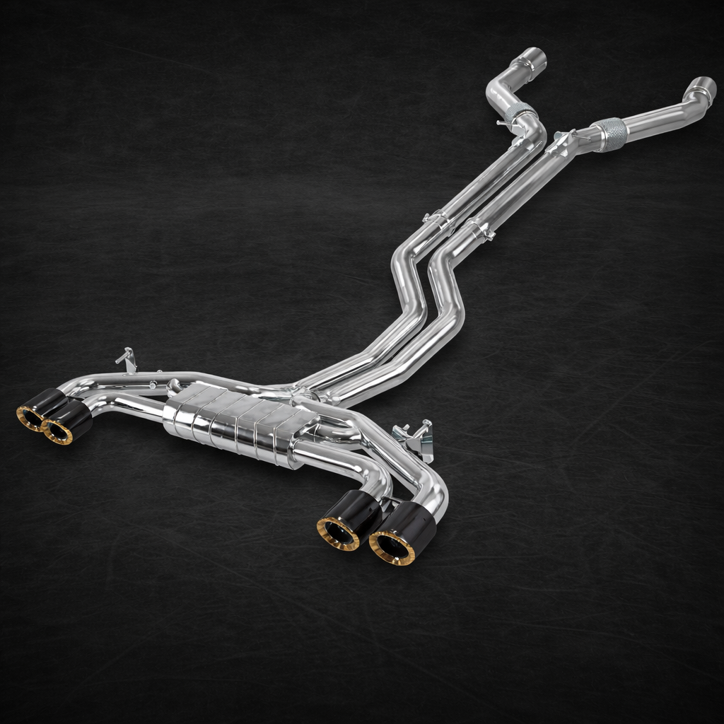Range Rover Sport SV (P635) - Valved Exhaust, MidPipes + Capristo Tips (OE Actuators)