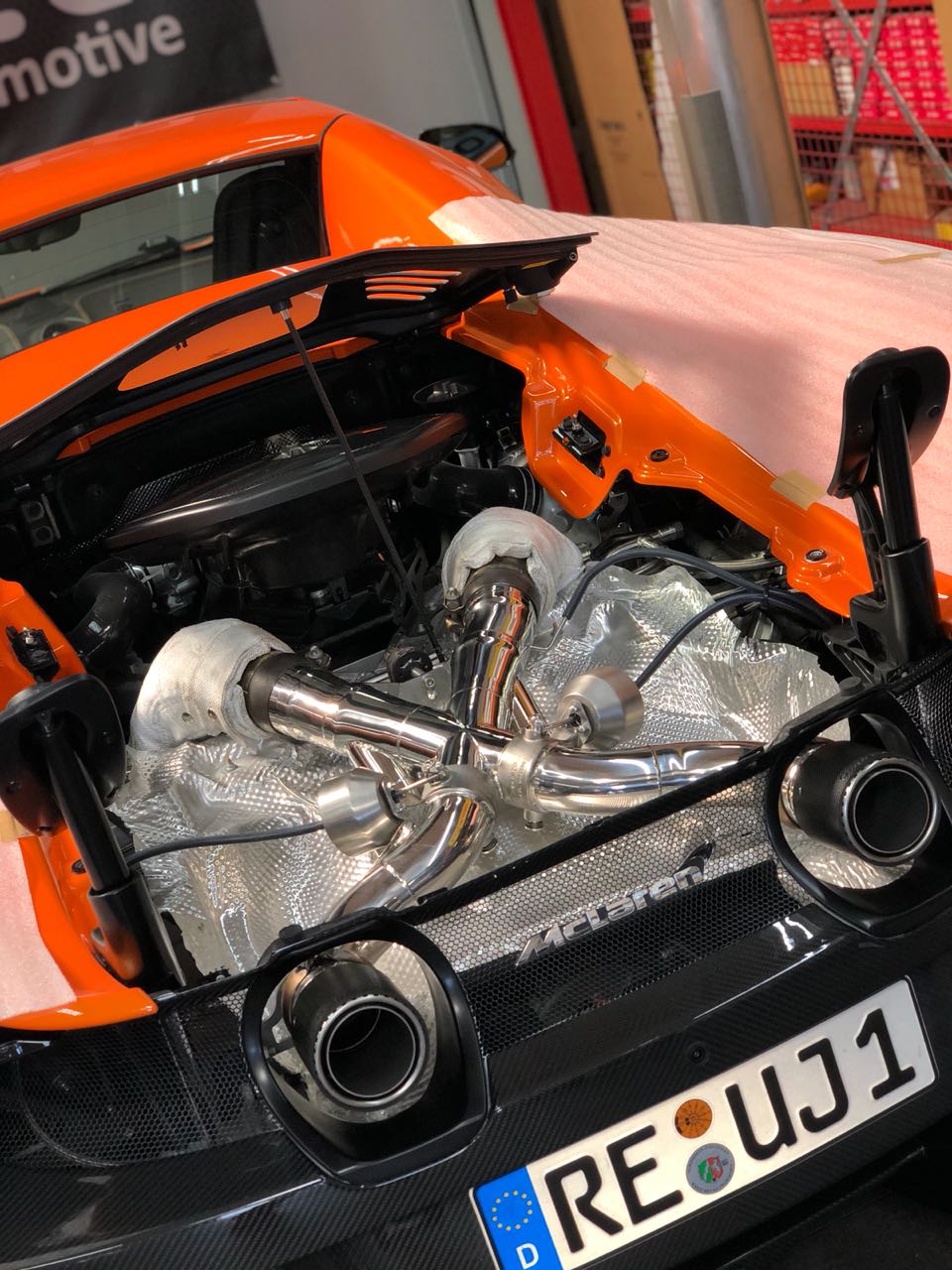 Mclaren 675LT - Valved Exhaust with Cat Deletes and Carbon Fiber Tips (CES3) image 5