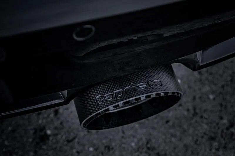 Nissan Z (RZ34) - Valved Exhaust with Center Silencer Delete and Carbon/Wicrom Tips (CES3) image 3