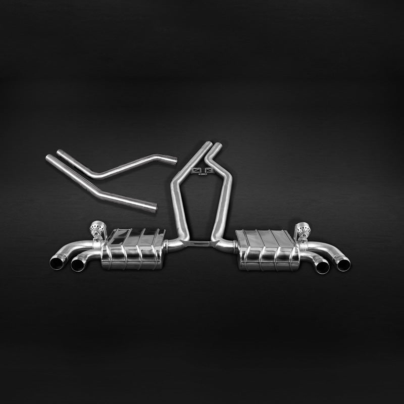 Porsche 958 Cayenne V8 GTS (12-14) - Valved Exhaust with Mid-Silencer Delete (CES3) image 0