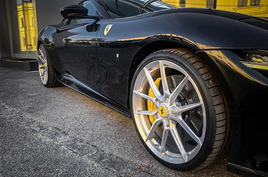 Ferrari Roma - Carbon Fiber Side Skirts (with Small Fin) image 1