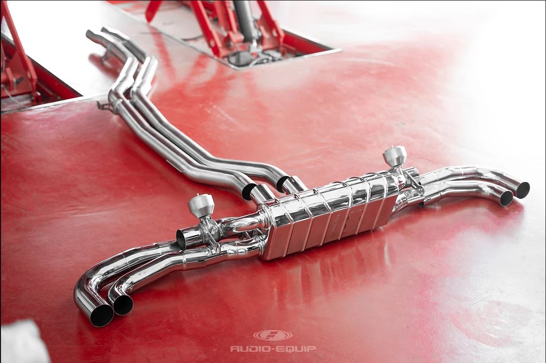 Audi RSQ8 - Valved Exhaust with Middle Silencer Spare for OEM Tips (CES3) image 1