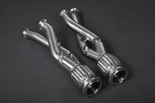Lamborghini Aventador LP750 SV - Valved Exhaust with Carbon/Stainless Frame image 6