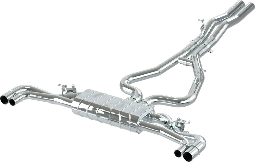 Audi RSQ3 - ECE Valved Exhaust with Mid Pipes for OEM Tips (OE Actuators)