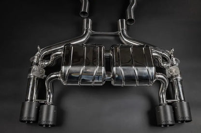 BMW M2 Competition/CS (F87) - Valved Exhaust with Mid-Silencer/OPF Delete, Wicrom Tips (OE Actuators) image 1