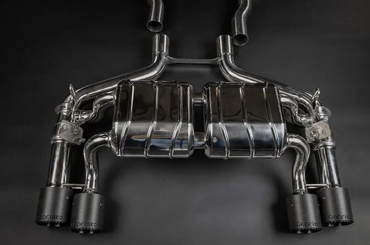 BMW M2 Competition/CS (F87) - Valved Exhaust with Mid-Silencer/OPF Delete, Wicrom Tips (OE Actuators) image 1