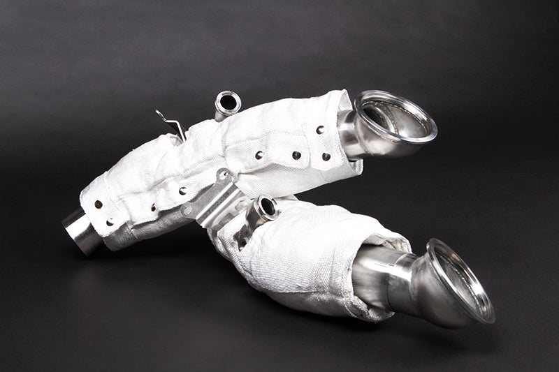 Ferrari SF90 - Catless Downpipes (with Heat Blankets)