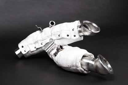 Ferrari SF90 - Cat Spare Downpipes + Heat Protection