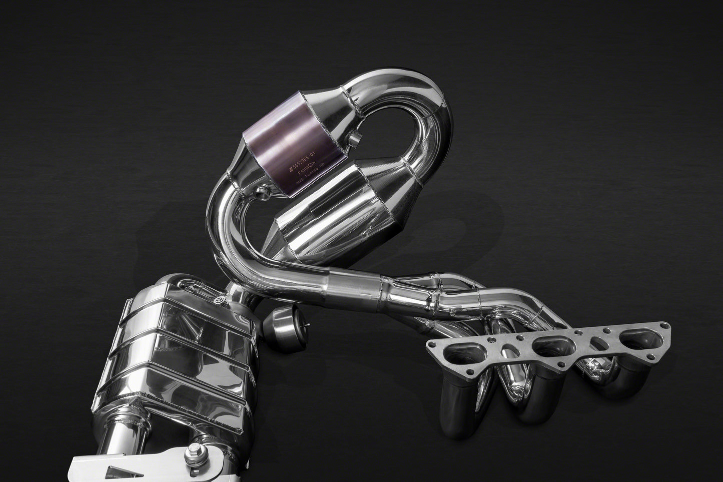Porsche 991.1 GT3/3RS - Racing Valved Exhaust with Headers, 250 Cell Sports Cat, and Carbon Engine Cover (CES3) image 2