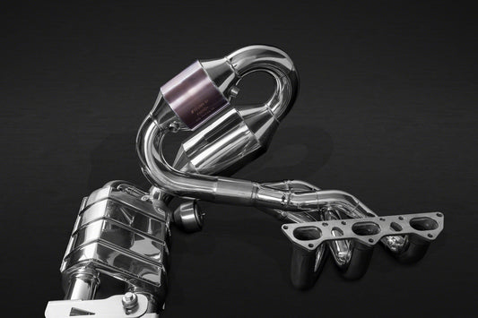Porsche 991.1 GT3/3RS - Racing Valved Exhaust with Headers, 250 Cell Sports Cat, and Carbon Engine Cover (CES3) image 2