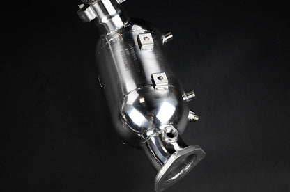 Porsche 718 GT4RS - SET: Valved Muffler, 100 Cell OPF Replacement, Performance Headers (Wicrom Tips) image 10