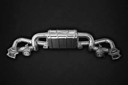 Porsche 718 Spyder/GTS/Cayman GT4 - Complete Valved Exhaust System with Carbon Tips (CES3) image 7