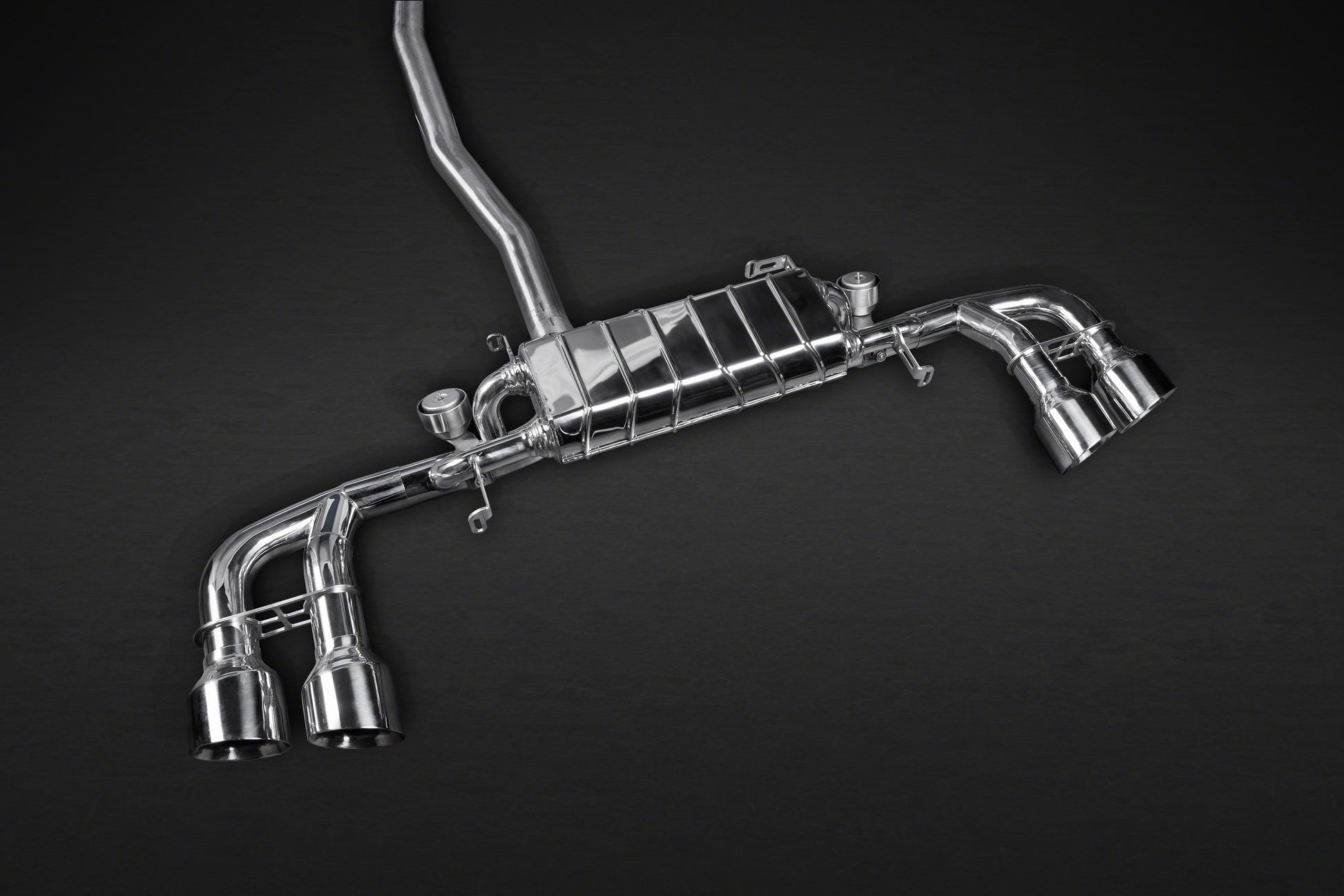 Nissan GTR MK3/4/Nismo - Valved Exhaust (ECE) Mid-Silencer Back System with Carbon Tips (CES3) image 3