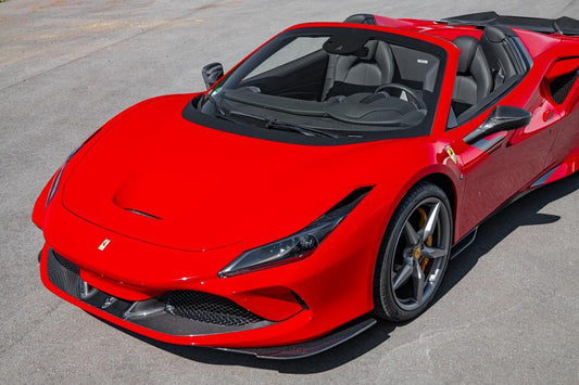 Ferrari F8 - Carbon Fiber Frontspoiler and Side air guides (Set) image 0