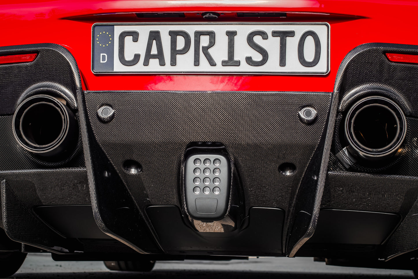 Ferrari 488 Pista - Carbon End Pipe Shells image 1