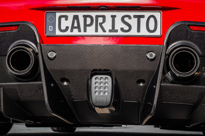 Ferrari 488 Pista - Carbon End Pipe Shells image 1