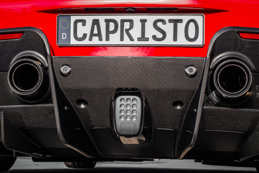 Ferrari 488 Pista - Carbon End Pipe Shells image 1