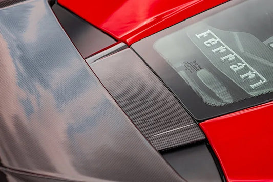 Ferrari F8 - Carbon Fiber Engine Bonnet Top Cover - Capristo Design image 1