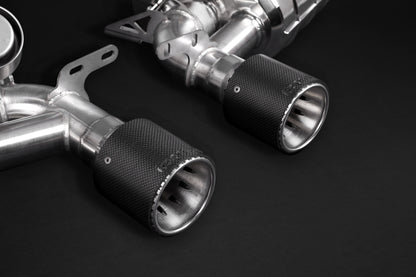 Porsche 981/982 Boxster/Cayman/GT4/718 - Valved Exhaust with Carbon Tips (for PSE) image 1