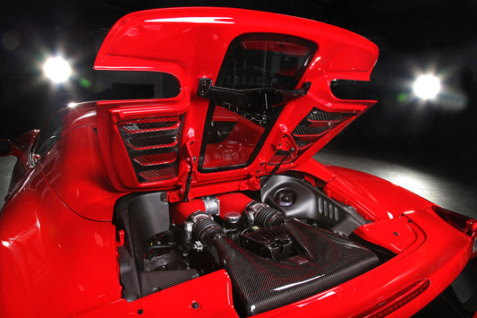 Ferrari 458 Spider - Carbon Lock Cover (Matte) image 1